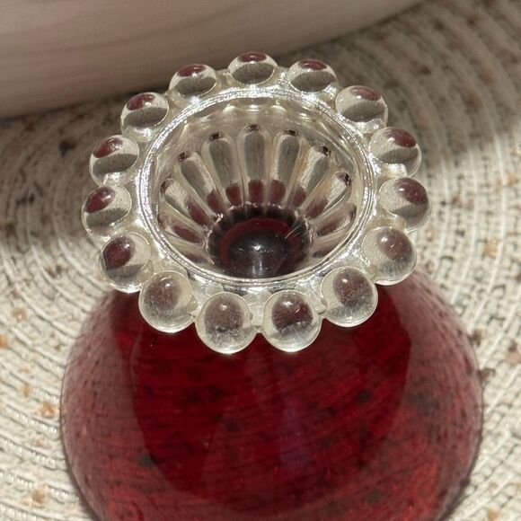 Vintage ANCHOR HOCKING Ruby Berwick Boopie Champagne Dessert Glass - Picture 3 of 6